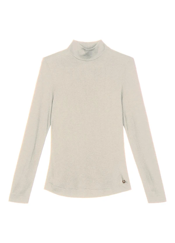 Endless - Blusa Manga Longa Vico Tricot Básica Bege 5