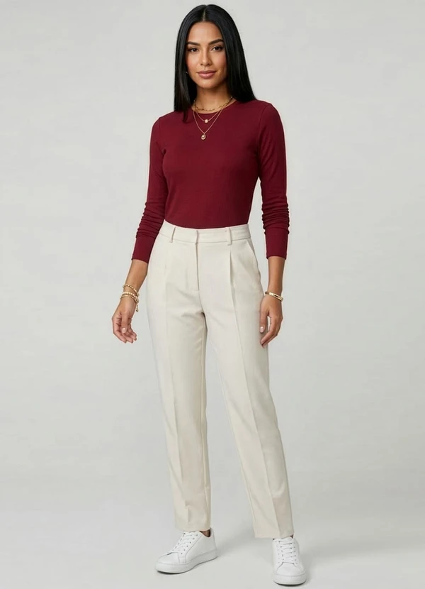 Rovitex - Blusa Manga Longa Visco Tricot Vermelho 3