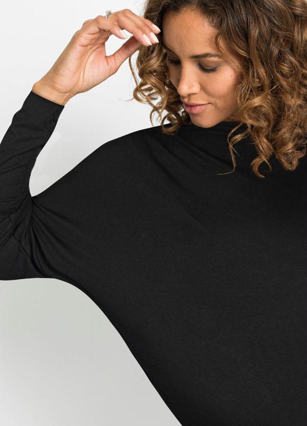 Outlet - Blusa Manga Morcego Preta 3