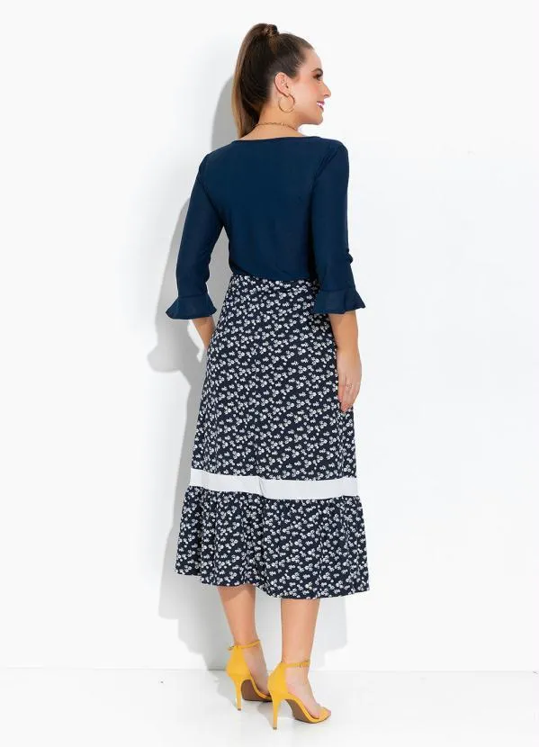 Rosalie - Blusa Marinho com Botão 5