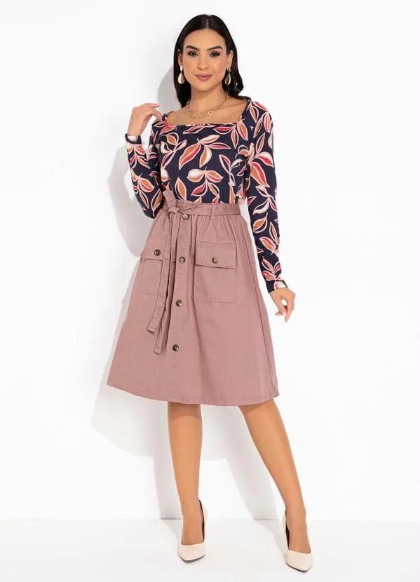 Rosalie - Blusa Marinho Decote Quadrado 3