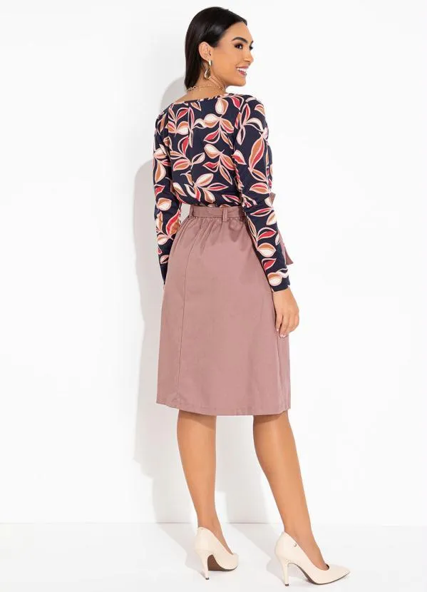 Rosalie - Blusa Marinho Decote Quadrado 4