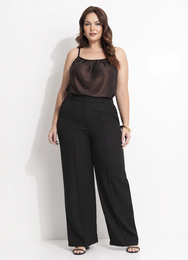 Quintess - Blusa Marrom em Malha Canelada 9