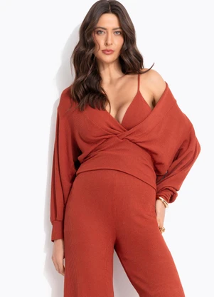 Colcci - Blusa Marrom - COLCCI