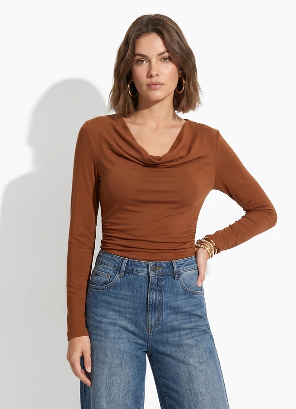 Colcci - Blusa Marrom