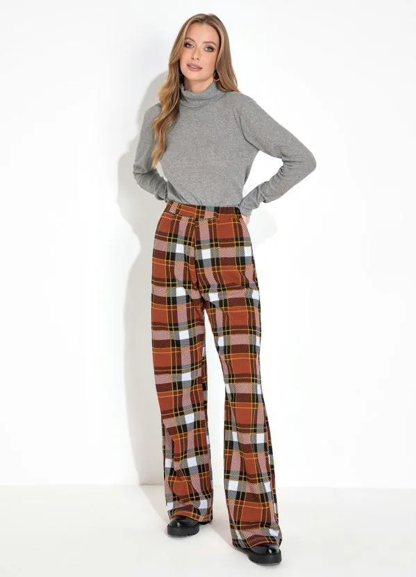 Moda Pop - Blusa Mescla com Gola Alta e Manga Longa 3