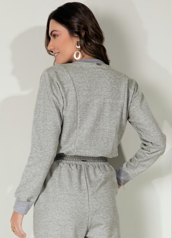 Quintess - Blusa Mescla de Moletom com Golinha 5