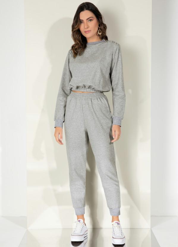 Quintess - Blusa Mescla de Moletom com Golinha 4