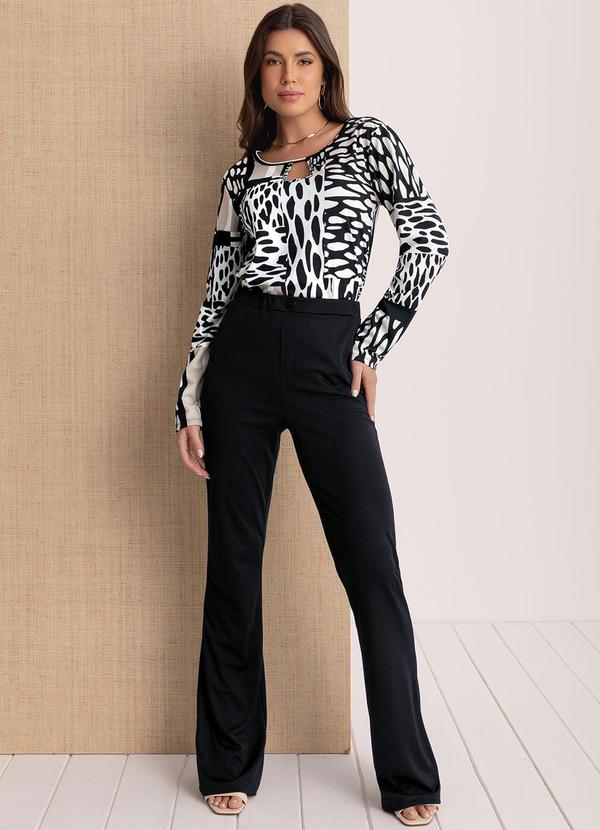 Moda Pop - Blusa Mix Estampas com Gota no Decote Frente 3