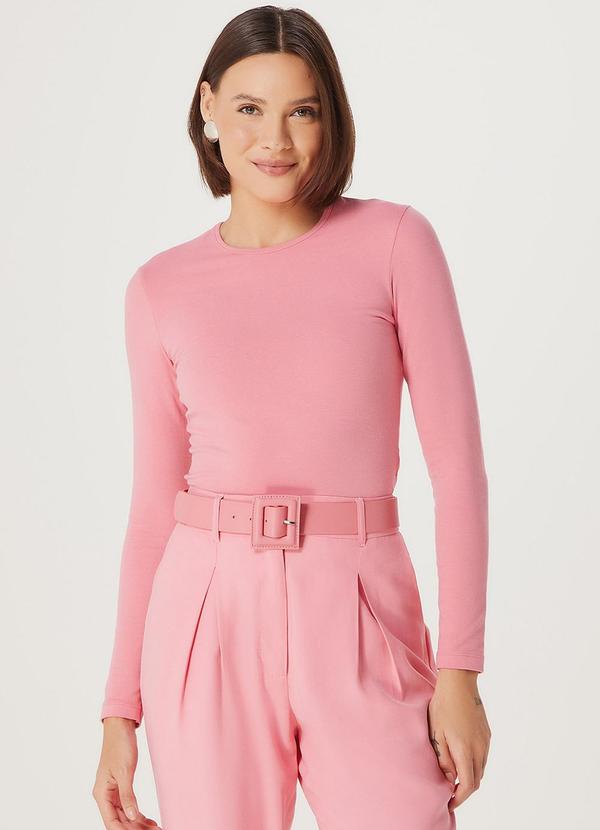 Hering - Blusa Ml Fem Rosa Medio