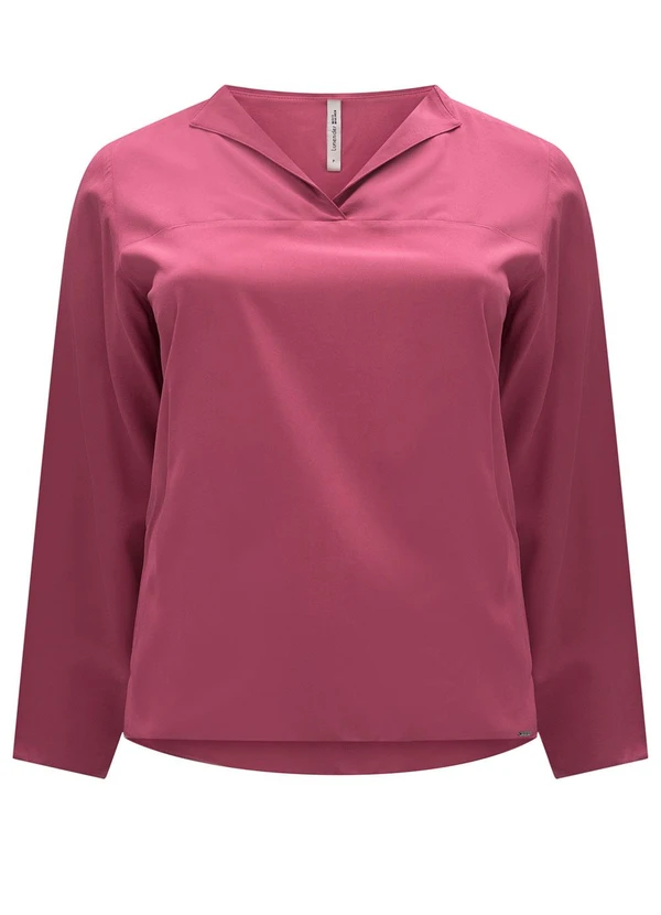 Lunender Mais Mulher - Blusa Mullet com Decote em V Vermelho 5