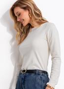 Blusa (natural) em malha de algod�o