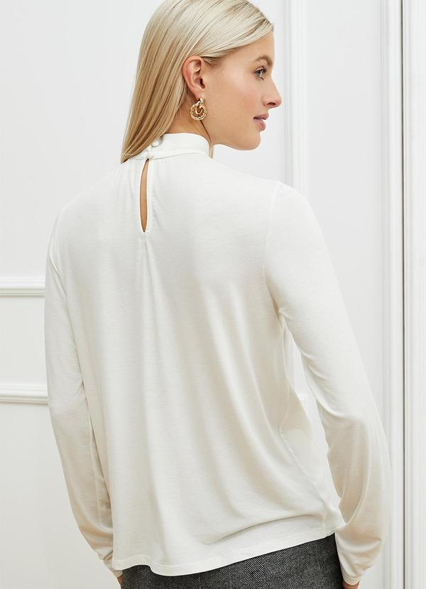 bonprix - Blusa Off White em Malha de Viscose 5