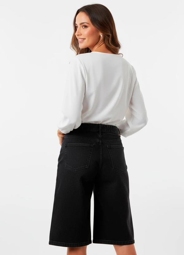 Quintess - Blusa Off White em Tecido Plano 2