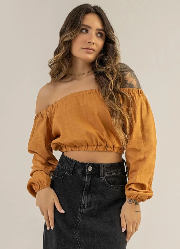 The Philippines - Blusa Ombro a Ombro Amarelo