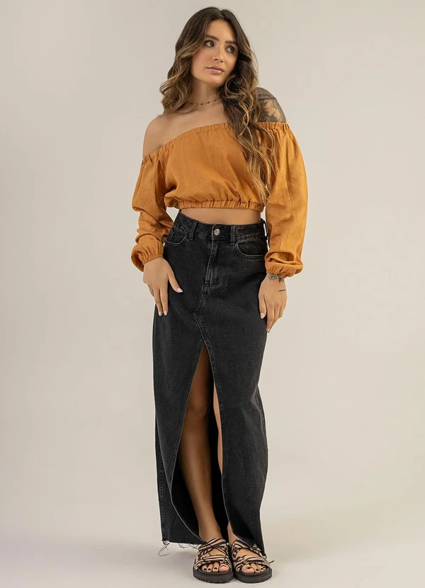 The Philippines - Blusa Ombro a Ombro Amarelo 3