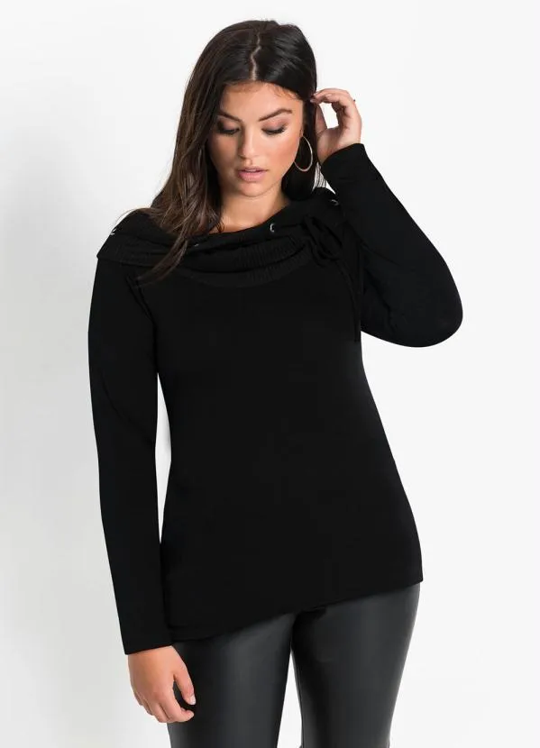 Queima Estoque - Blusa Ombro a Ombro Preta 5