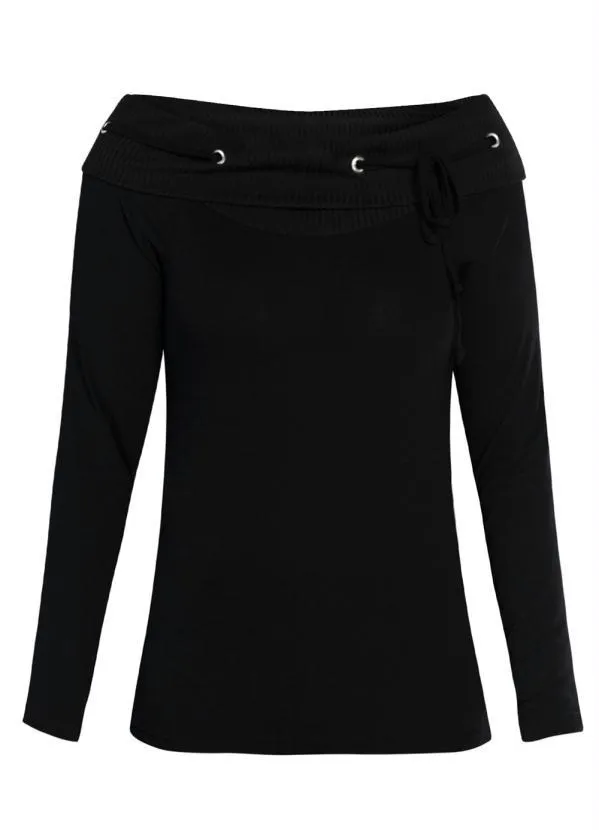 Queima Estoque - Blusa Ombro a Ombro Preta 2