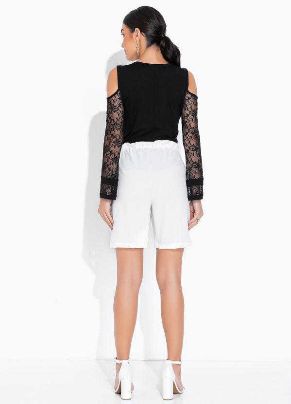 bonprix - Blusa Ombro Vazado Preta 5