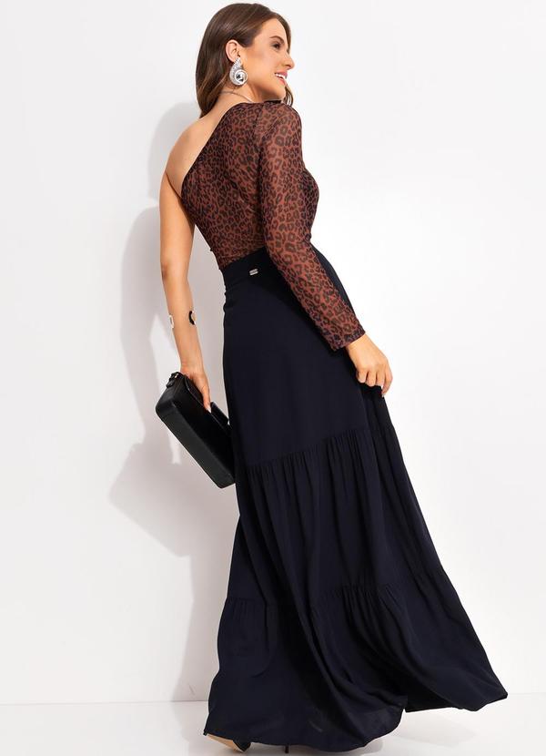 Quintess - Blusa Onça Marrom em Tule 4