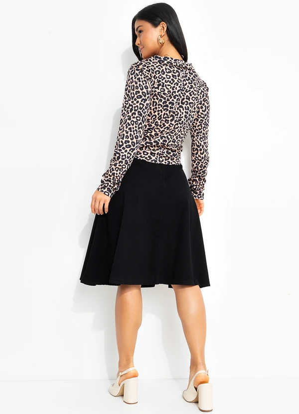 Rosalie - Blusa Onça Preta com Amarração 4