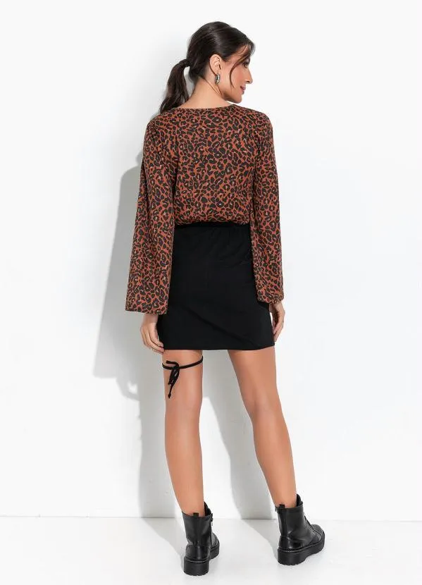 Moda Pop - Blusa Oncinha com Mangas Longas Amplas 4