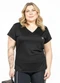 Cobertura - Blusa Plus Size com Estampa Branco - variação: Preto