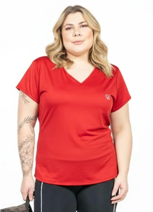 Cobertura - Blusa Plus Size com Estampa Vermelho - COBERTURA