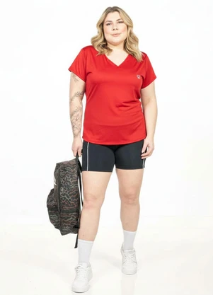 Cobertura - Blusa Plus Size com Estampa Vermelho - COBERTURA