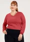 Cativa - Blusa Plus Size em Viscose Verde Claro - variação: Vermelho