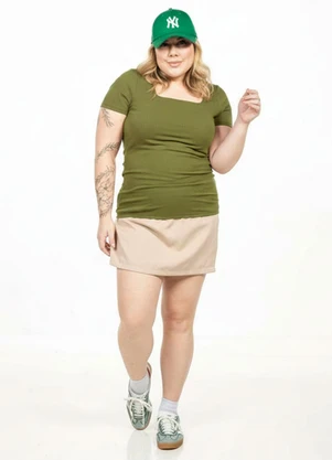 Cobertura - Blusa Plus Size Verde - COBERTURA