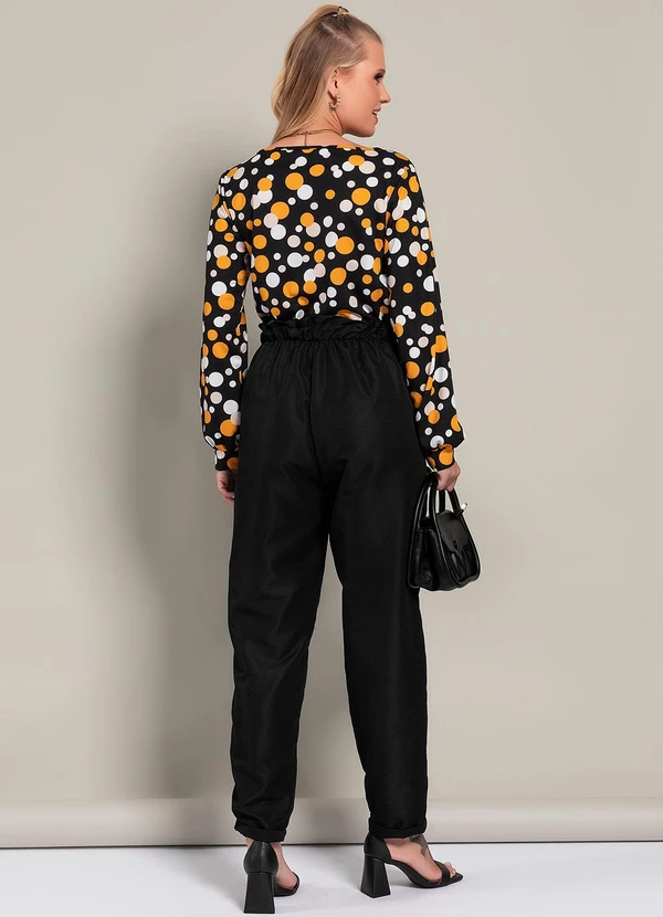 Moda Pop - Blusa Poá Amarelo em Malha 4