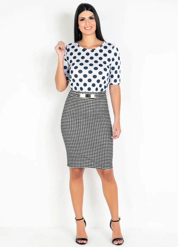 Outlet - Blusa Poá Manga 3/4 Moda Evangélica 3