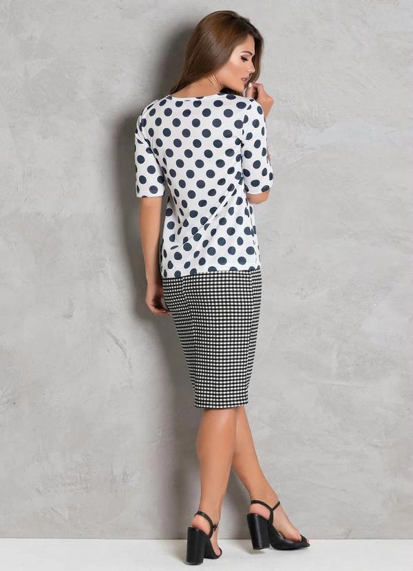 Outlet - Blusa Poá Manga 3/4 Moda Evangélica 5