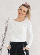 Blusa Po Verde com Manga Longa