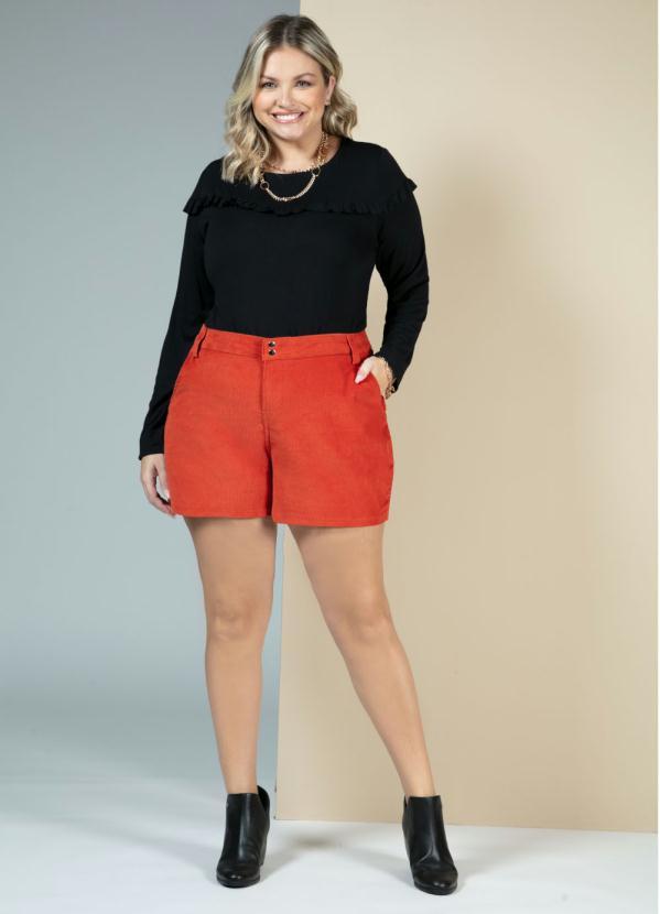 Quintess - Blusa Preta com Babados no Decote 7