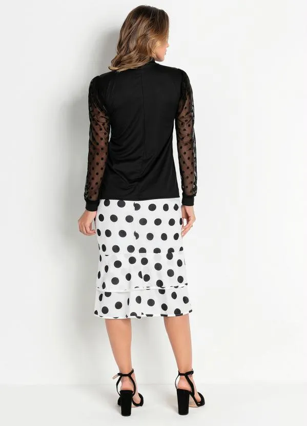 Rosalie - Blusa Preta com Gota no Decote 4