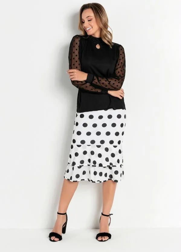 Rosalie - Blusa Preta com Gota no Decote 5