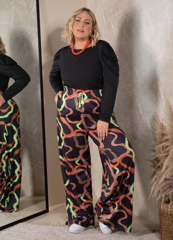 Quintess - Blusa Preta com Mangas Bufantes 7