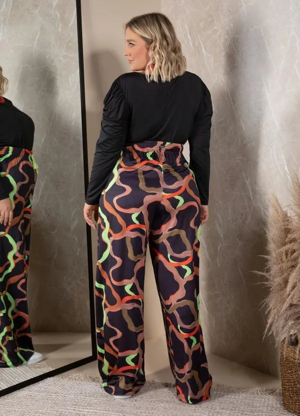 Quintess - Blusa Preta com Mangas Bufantes 8