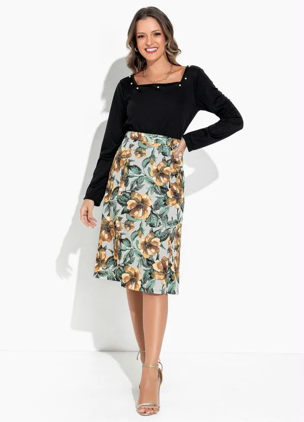 Rosalie - Blusa Preta com Pérolas 3