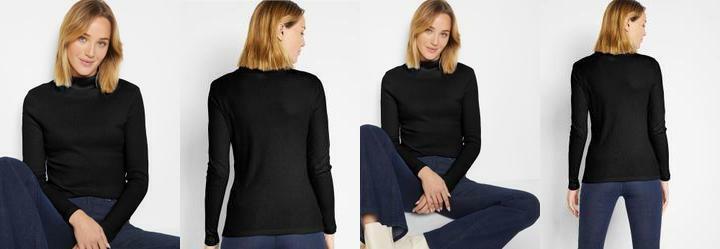 Blusa Preta em Canelada