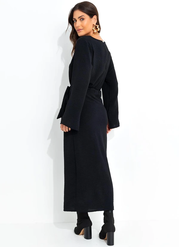 Quintess - Blusa Preta em Crepe Plano 4