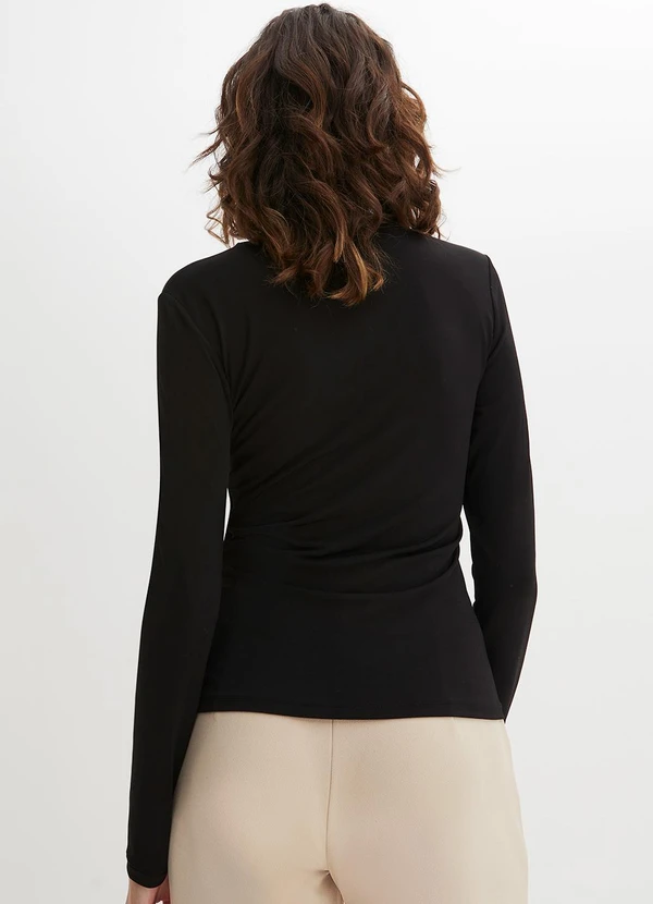 bonprix - Blusa Preta em Malha de Viscose 2