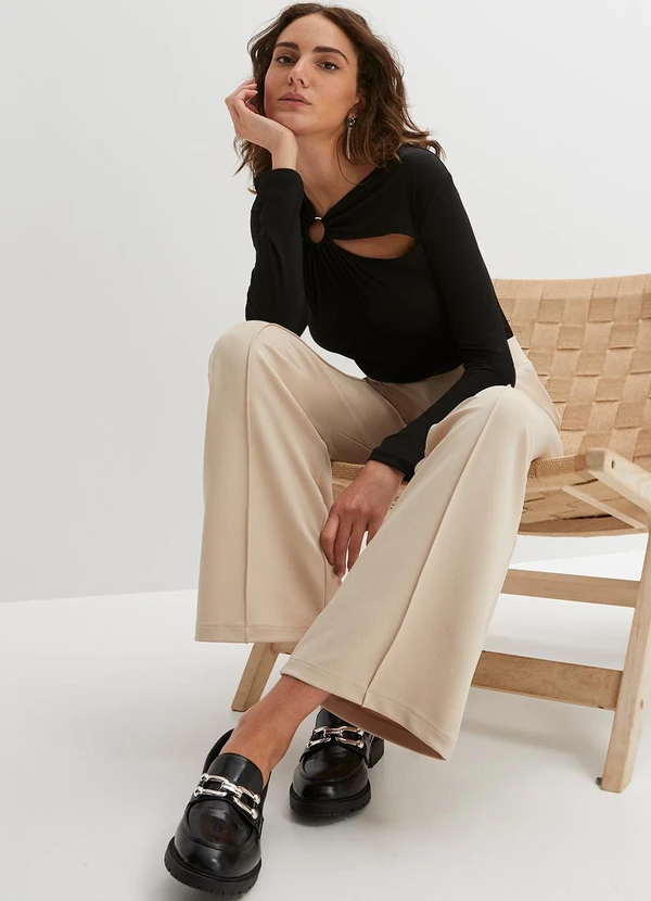 bonprix - Blusa Preta em Malha de Viscose 3