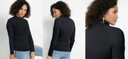 Blusa Preta em Malha de Viscose
