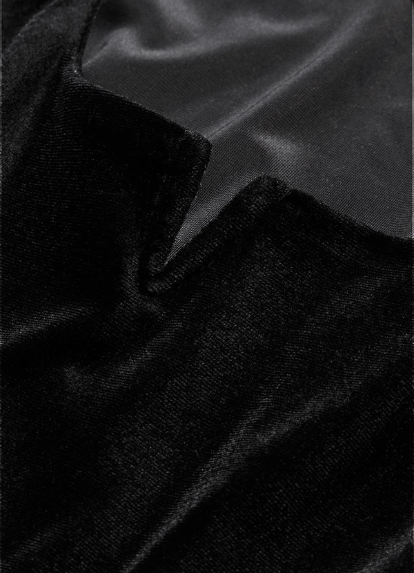 bonprix - Blusa Preta em Veludo 2