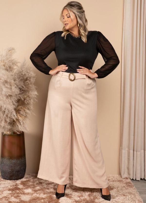 Quintess - Blusa Preta Mangas Longas em Transparência 7