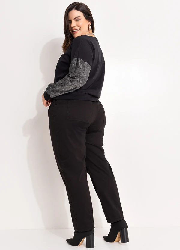 Marguerite - Blusa Preto em Malha com Lurex 4