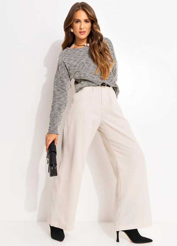 Quintess - Blusa Preto em Malha Tweed 4